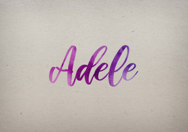 Free photo of Adele Watercolor Name DP