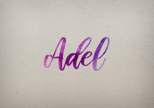 Free photo of Adel Watercolor Name DP