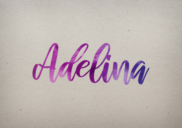 Free photo of Adelina Watercolor Name DP