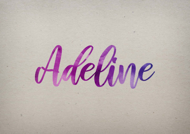 Free photo of Adeline Watercolor Name DP