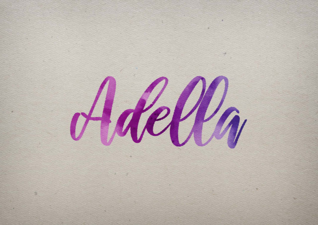 Free photo of Adella Watercolor Name DP