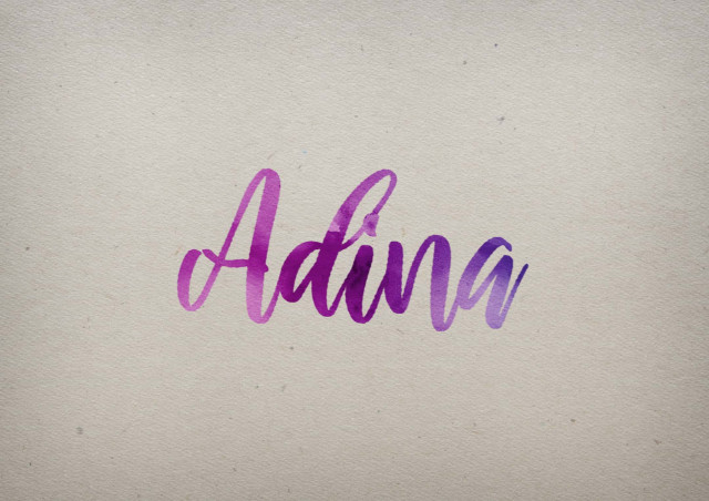 Free photo of Adina Watercolor Name DP