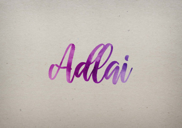 Free photo of Adlai Watercolor Name DP