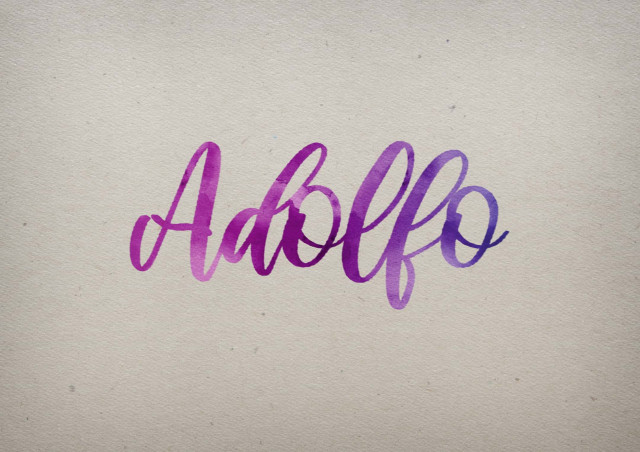 Free photo of Adolfo Watercolor Name DP