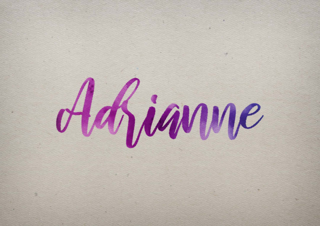 Free photo of Adrianne Watercolor Name DP