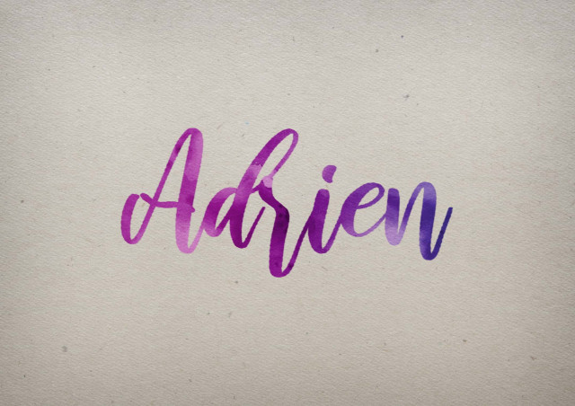 Free photo of Adrien Watercolor Name DP