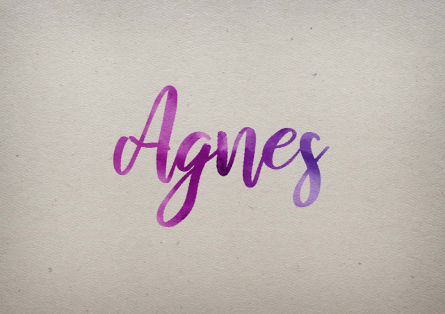 Free photo of Agnes Watercolor Name DP