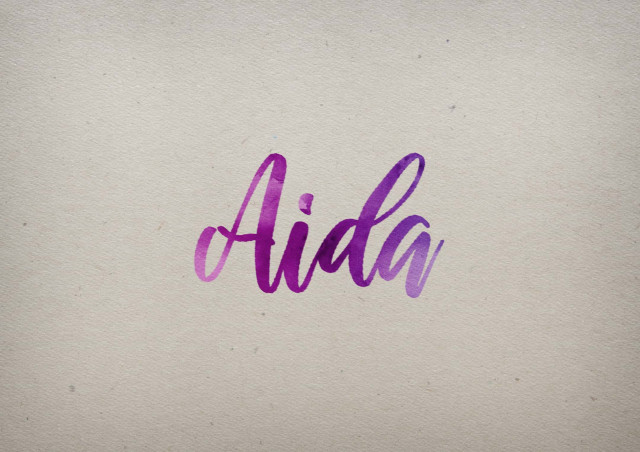 Free photo of Aida Watercolor Name DP
