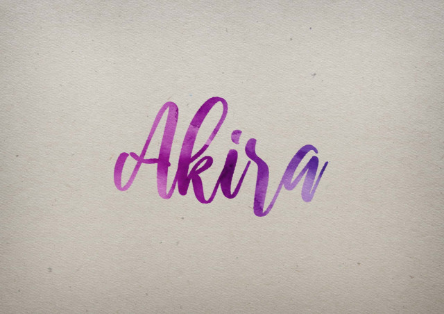 Free photo of Akira Watercolor Name DP