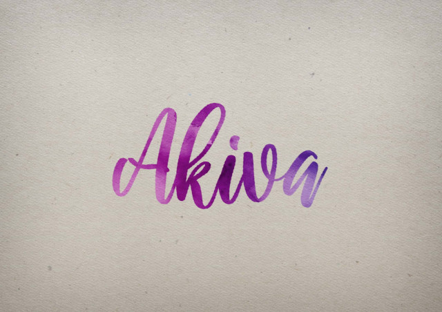 Free photo of Akiva Watercolor Name DP