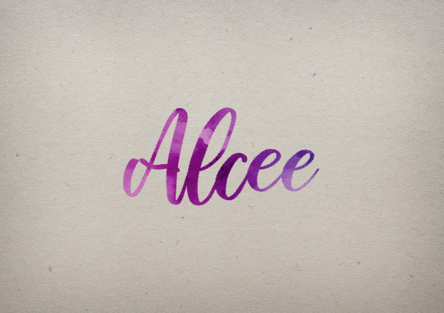 Free photo of Alcee Watercolor Name DP