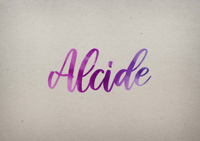 Free photo of Alcide Watercolor Name DP