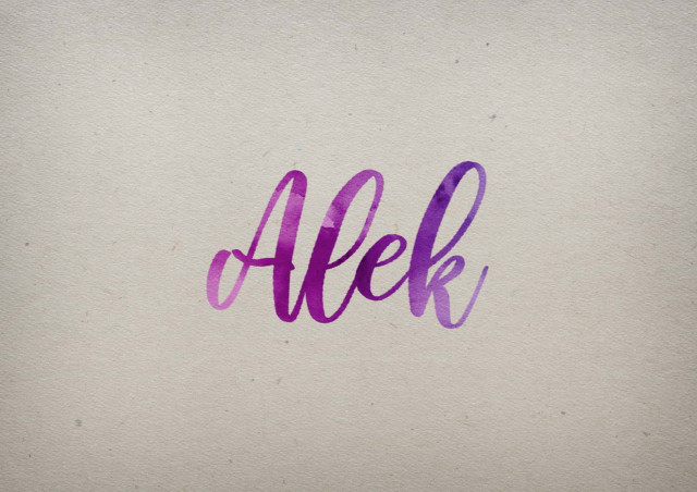 Free photo of Alek Watercolor Name DP