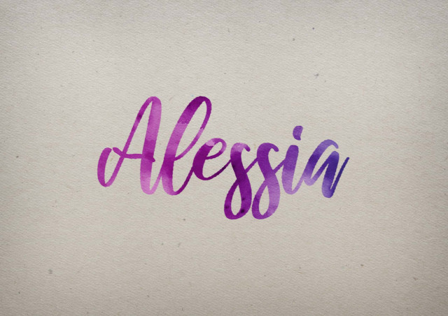 Free photo of Alessia Watercolor Name DP
