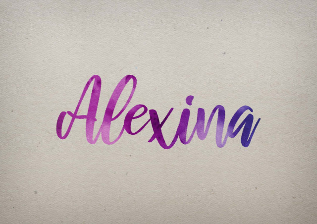 Free photo of Alexina Watercolor Name DP