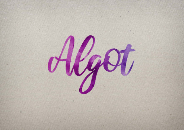 Free photo of Algot Watercolor Name DP