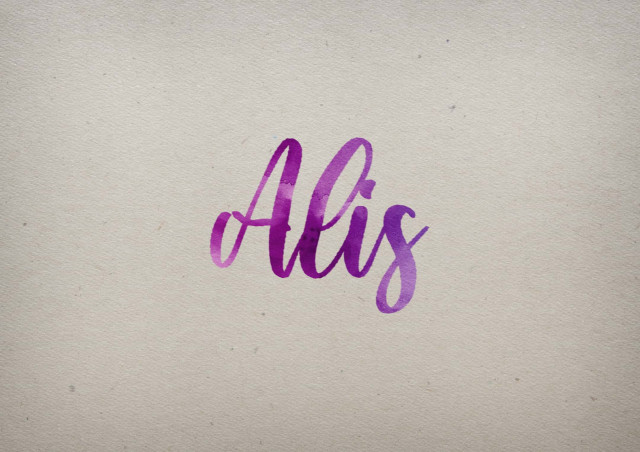 Free photo of Alis Watercolor Name DP