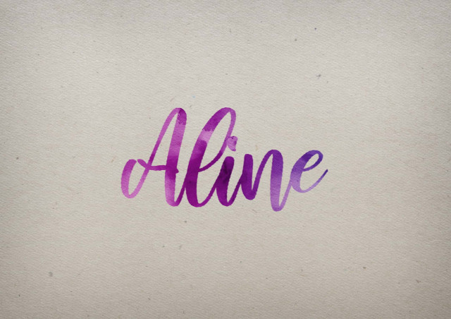 Free photo of Aline Watercolor Name DP