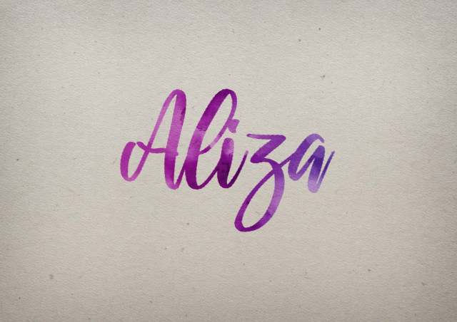 Free photo of Aliza Watercolor Name DP