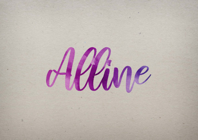 Free photo of Alline Watercolor Name DP