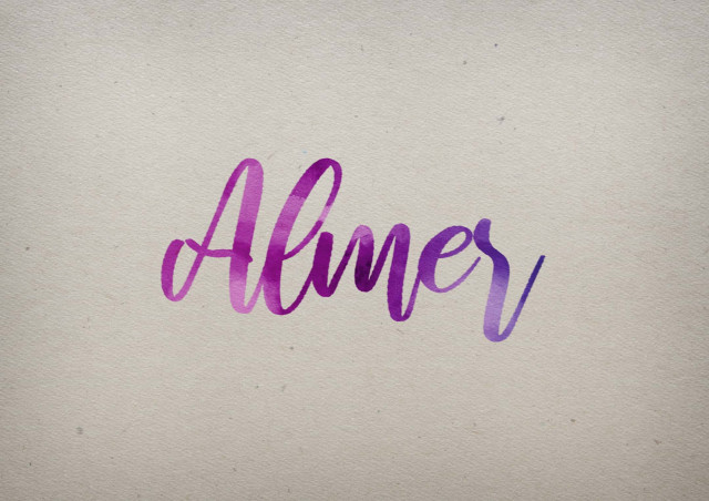 Free photo of Almer Watercolor Name DP