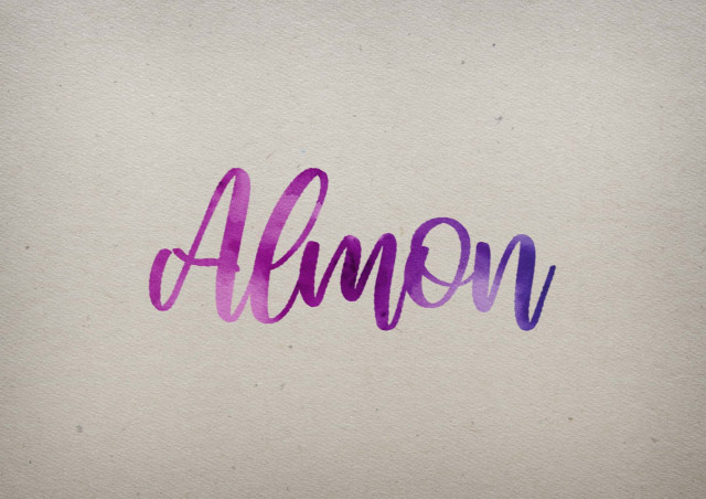 Free photo of Almon Watercolor Name DP