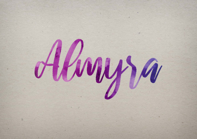 Free photo of Almyra Watercolor Name DP