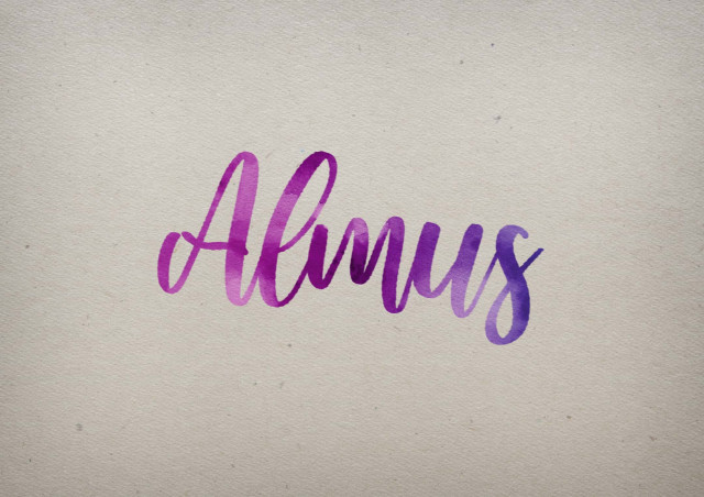 Free photo of Almus Watercolor Name DP