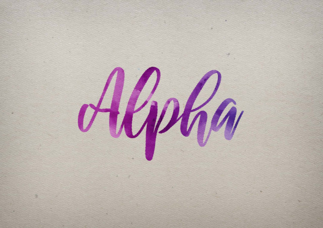 Free photo of Alpha Watercolor Name DP