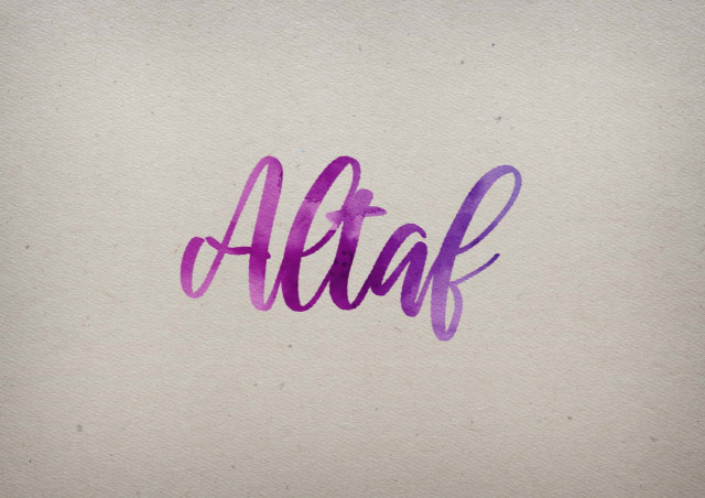 Free photo of Altaf Watercolor Name DP