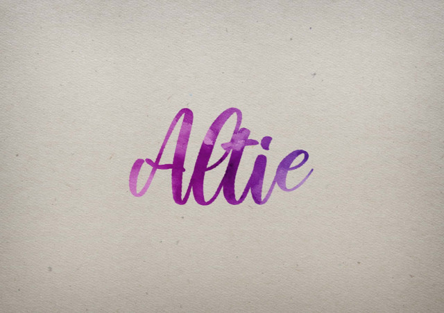 Free photo of Altie Watercolor Name DP