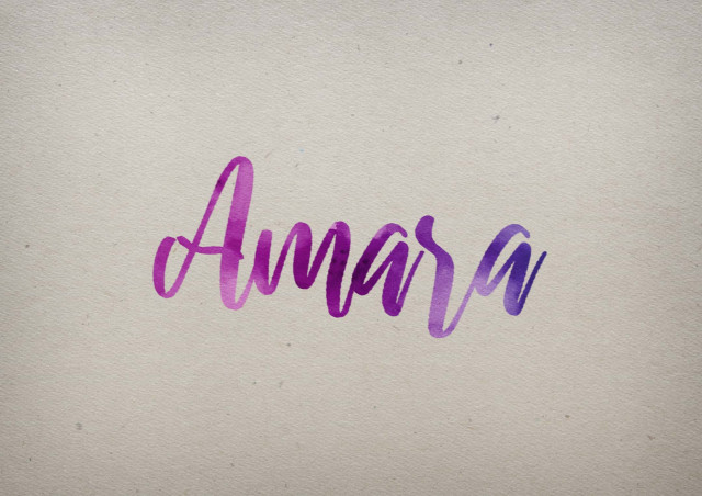 Free photo of Amara Watercolor Name DP