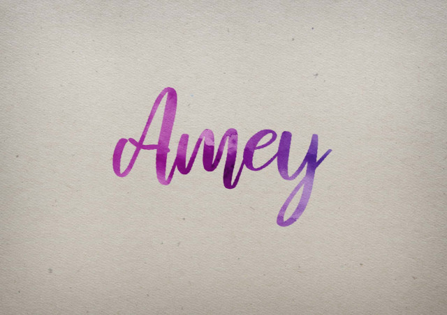 Free photo of Amey Watercolor Name DP