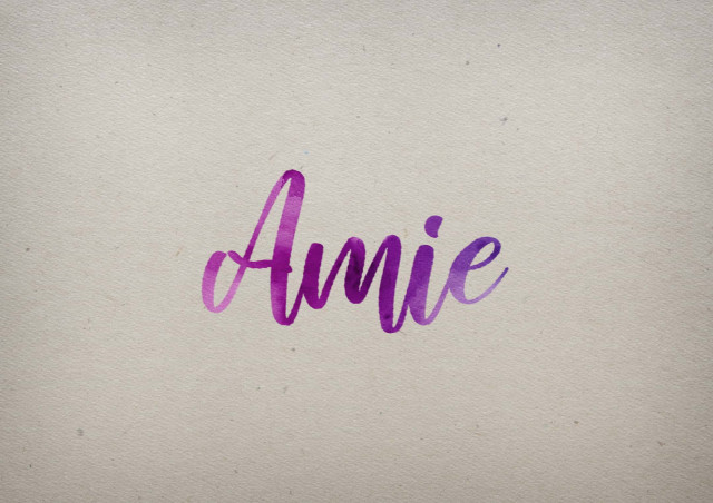 Free photo of Amie Watercolor Name DP