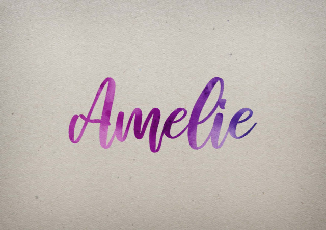 Free photo of Amelie Watercolor Name DP