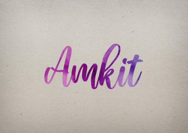 Free photo of Amkit Watercolor Name DP