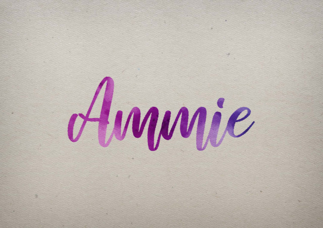 Free photo of Ammie Watercolor Name DP