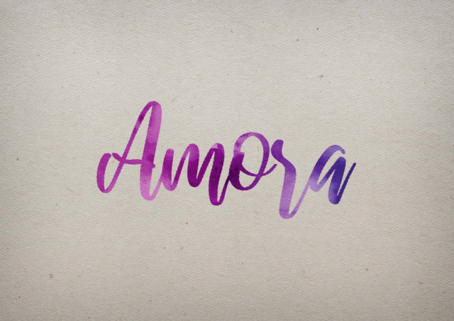 Free photo of Amora Watercolor Name DP