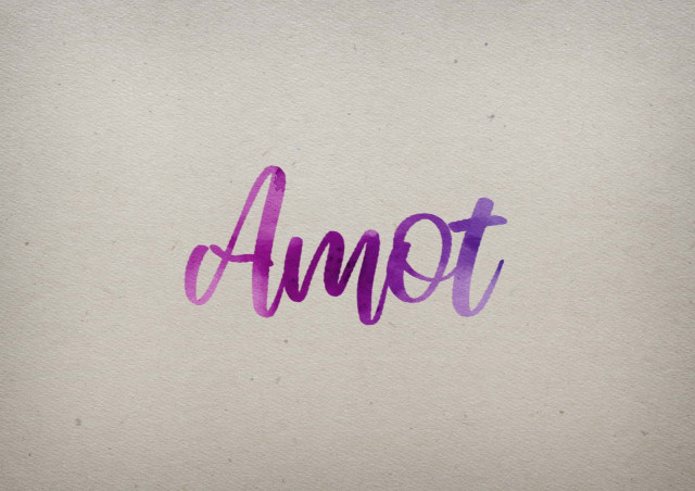 Free photo of Amot Watercolor Name DP