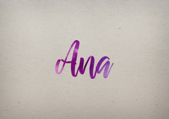 Free photo of Ana Watercolor Name DP