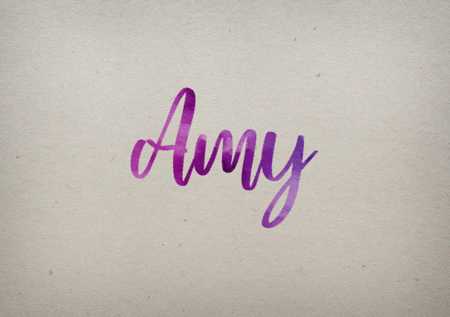 Free photo of Amy Watercolor Name DP