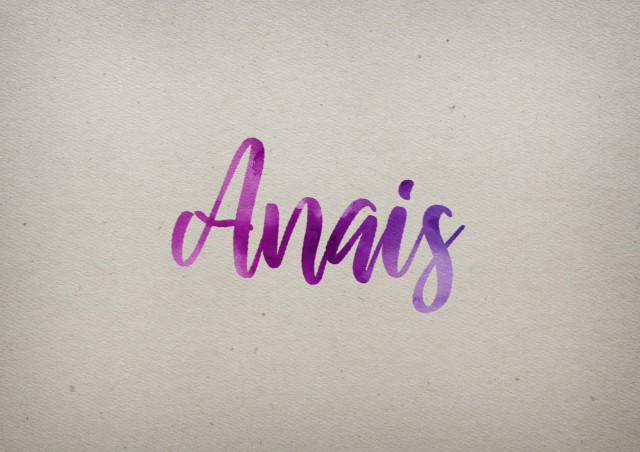 Free photo of Anais Watercolor Name DP