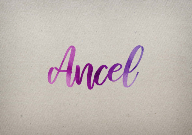 Free photo of Ancel Watercolor Name DP