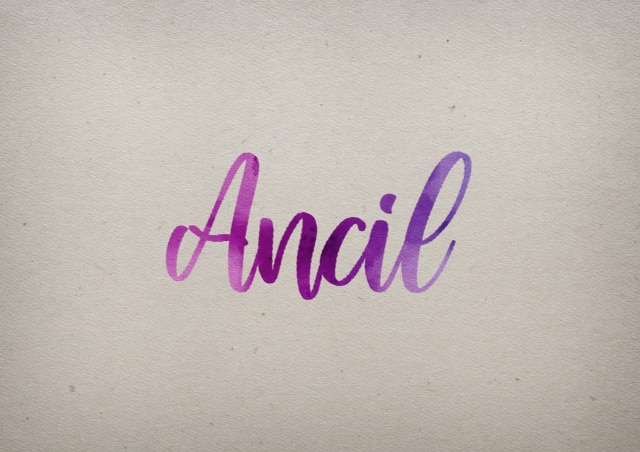 Free photo of Ancil Watercolor Name DP