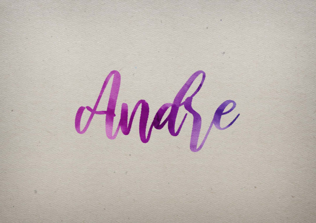 Free photo of Andre Watercolor Name DP