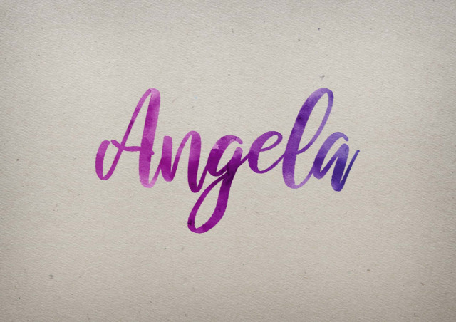 Free photo of Angela Watercolor Name DP