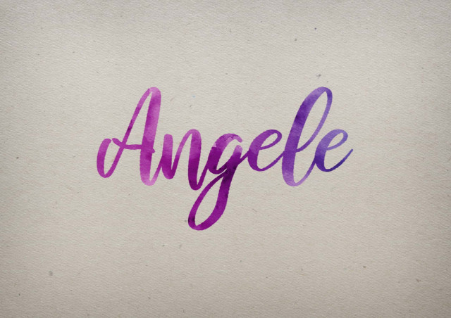 Free photo of Angele Watercolor Name DP