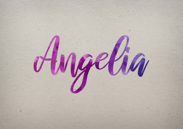 Free photo of Angelia Watercolor Name DP