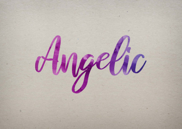 Free photo of Angelic Watercolor Name DP