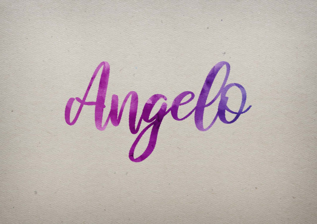 Free photo of Angelo Watercolor Name DP